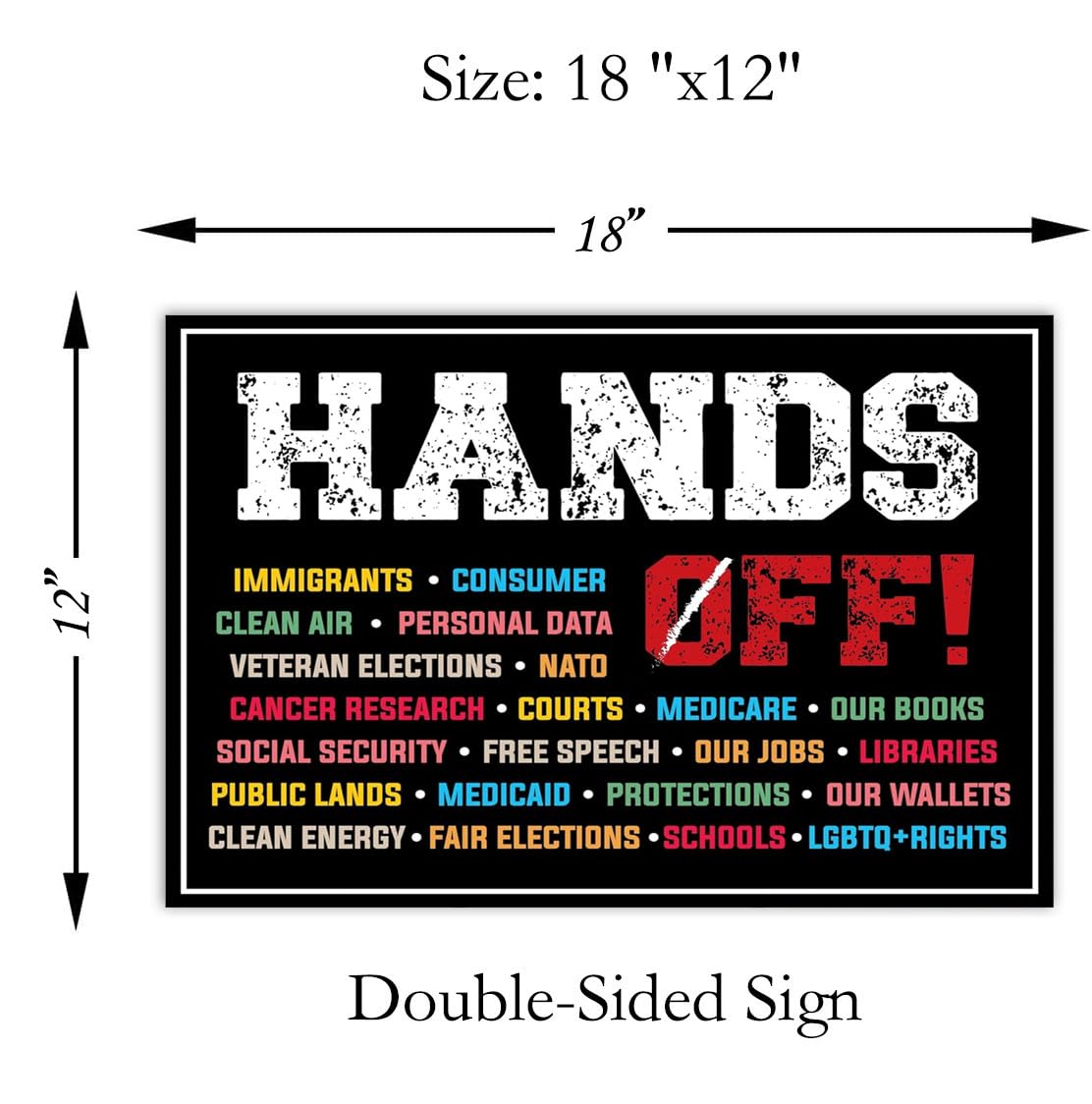 TUOCYERD weatherproof corrugated plastic sign withstands rain and sun