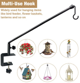 Tuohours two-pack deck hook setup for multiple outdoor hanging needs.