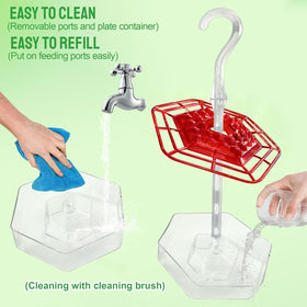 TUONU hummingbird feeder leak-proof design prevents drips and waste.