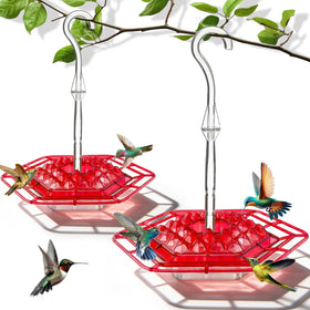 TUONU hummingbird feeder outer view shows weatherproof construction for outdoor use.