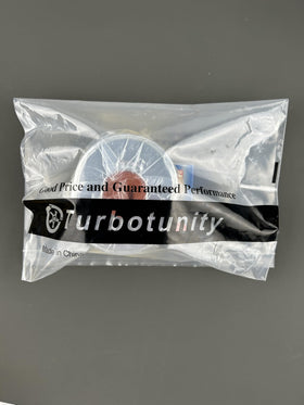 Turbotunity air filter ready for lawn mower setup.