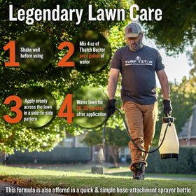 Turf Titan Drainage Boost Visual shows faster water movement through treated soil.
