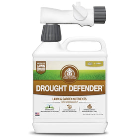 Turf Titan Drought Defender bottle pour for easy, even application.