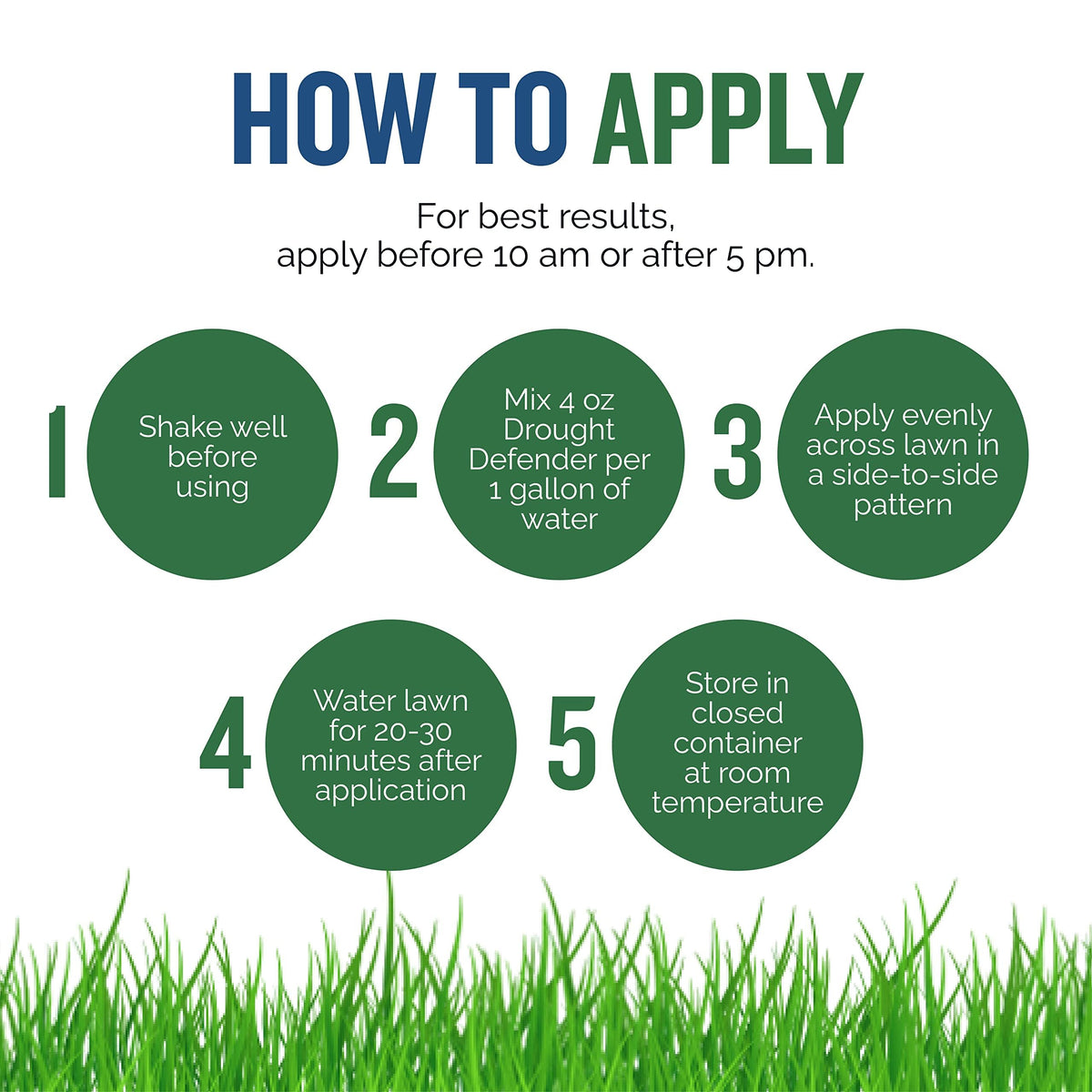 Turf Titan Drought Defender coverage up to 6,000 sq ft for large lawns.