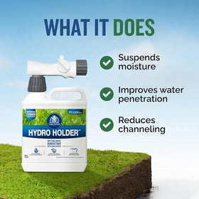 Turf Titan Hydro Holder hose-end sprayer ensures even application for uniform moisture