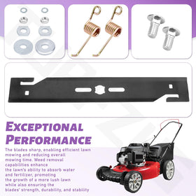 TURFZHS replacement blade 490-100-0008 fits multiple compatible mowers.