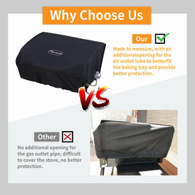 TURLIOARN Blackstone cover features a drawstring for windproof snug fit.