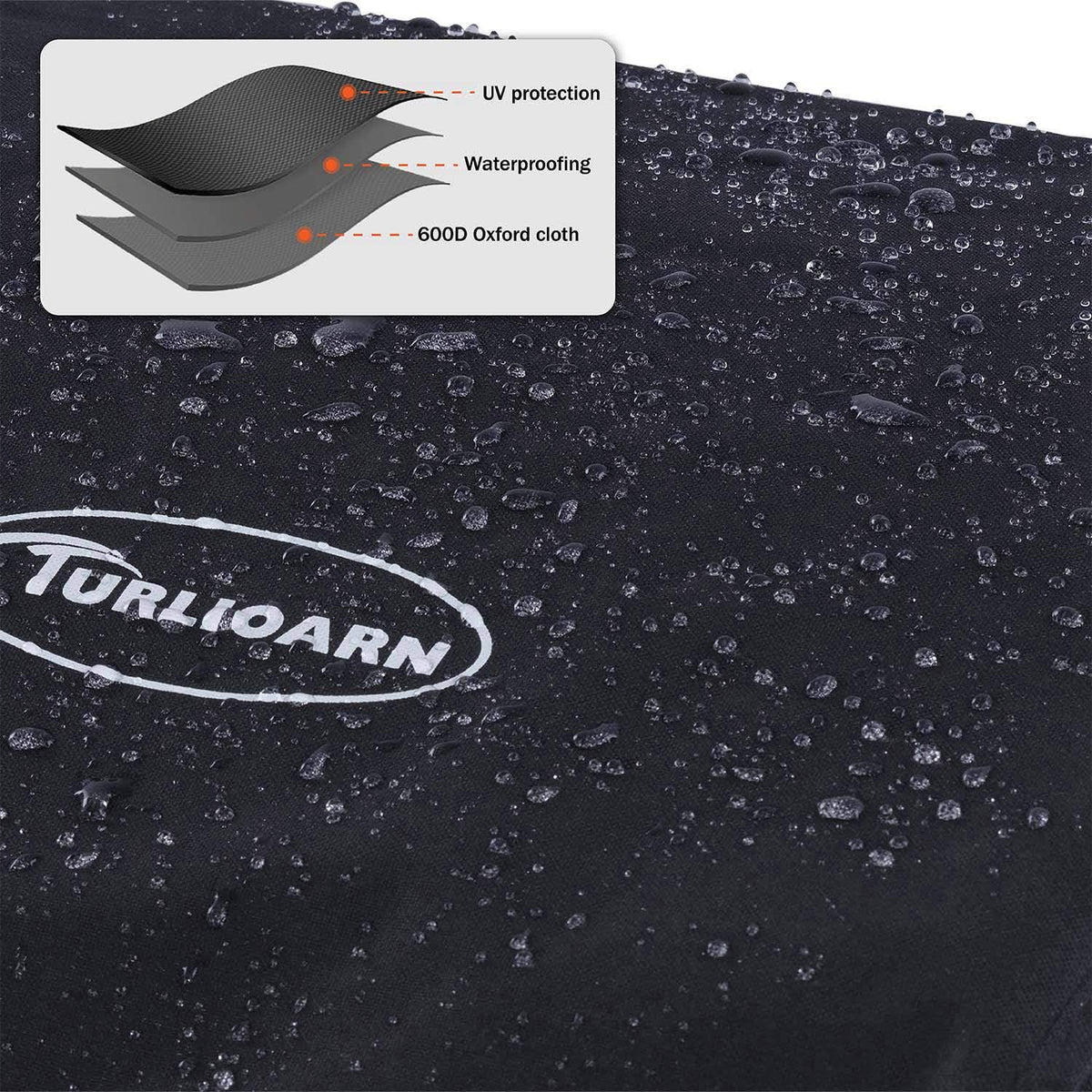 TURLIOARN 17in griddle cover protects against rain, snow, and dust when stored outdoors.