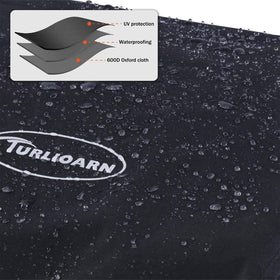 TURLIOARN 17in griddle cover protects against rain, snow, and dust when stored outdoors.