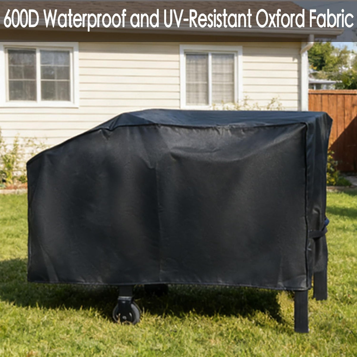TURLIOARN heavy-duty 600D Oxford fabric with PVC lining resists water and dirt