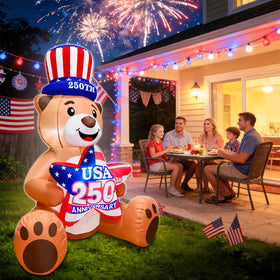 TURNMEON built-in LED lights create a warm glow for evening celebrations
