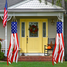 TURNMEON durable polyester windsock withstands outdoor use and weather.