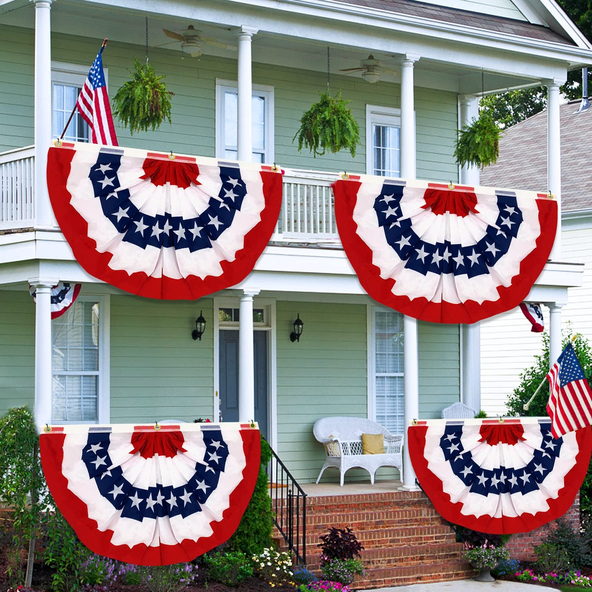 TURNMEON patriotic decor flag for Independence Day and Memorial Day gatherings.
