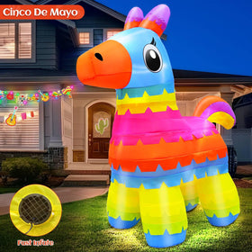 TurnMeon inflatable donkey with built in LED lights for night visibility