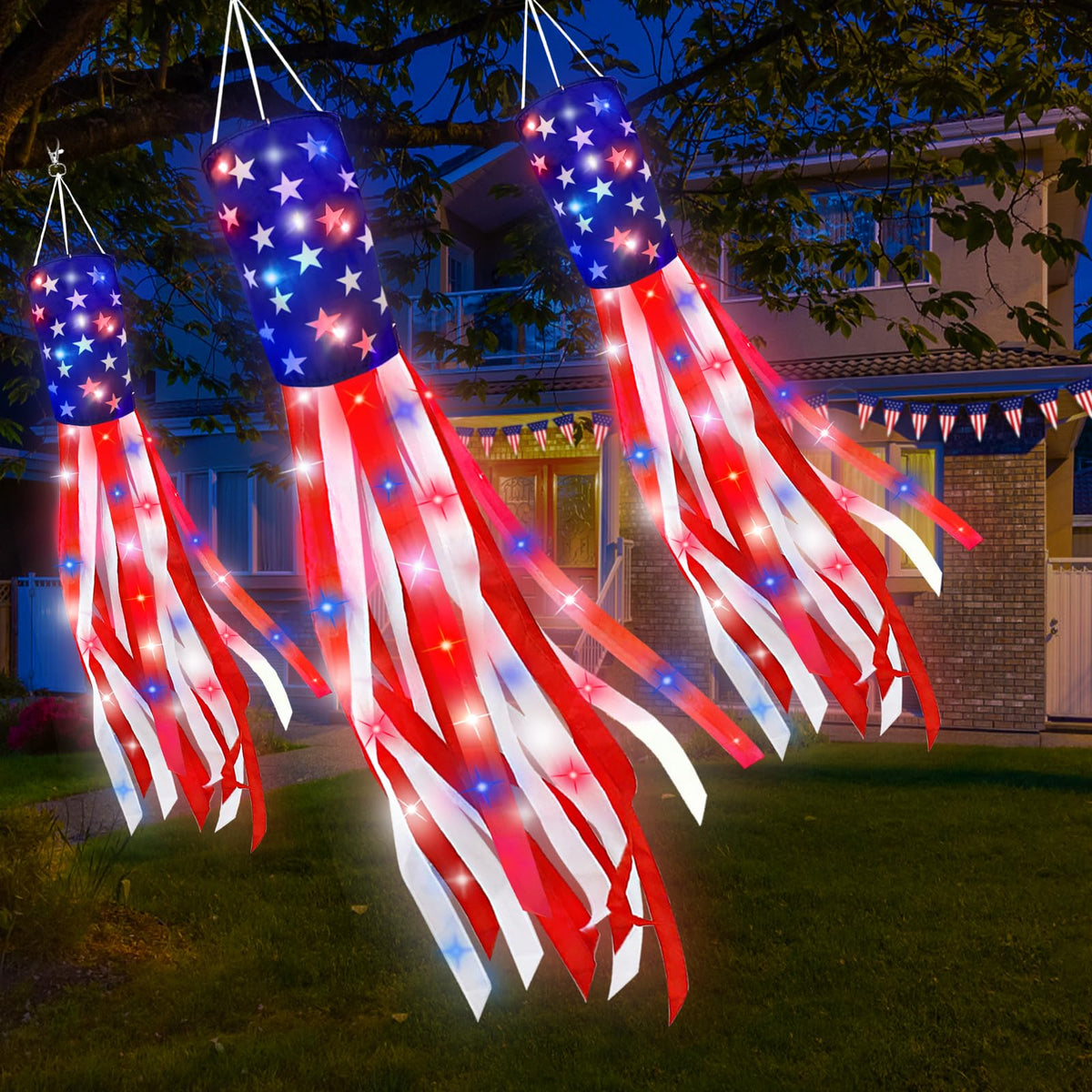 TURNMEON patriotic decor suitable for indoor or outdoor use during holidays