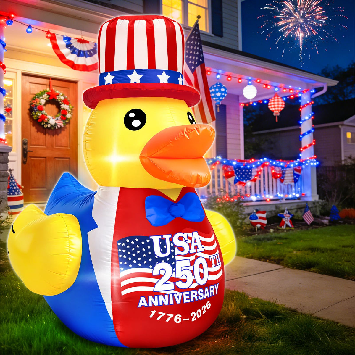 TURNMEON patriotic decoration suited for USA anniversaries and 4th of July.