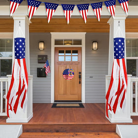 TURNMEON outdoor windsock with metal top clip for easy hanging