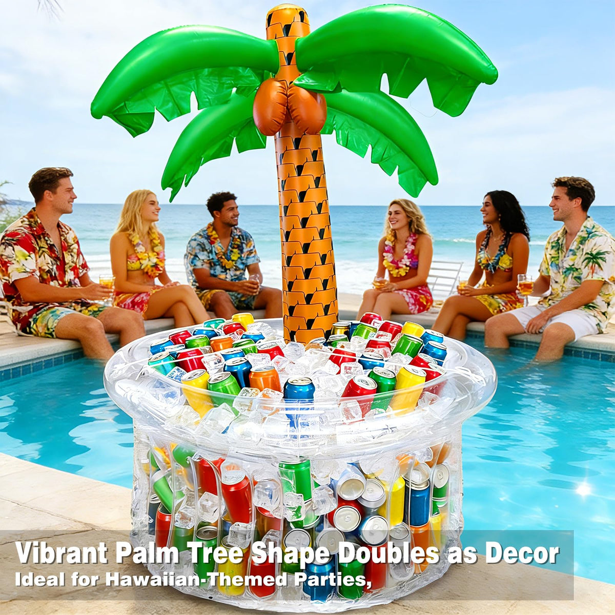 TURNMEON palm-tree buffet cooler enables quick beverage service