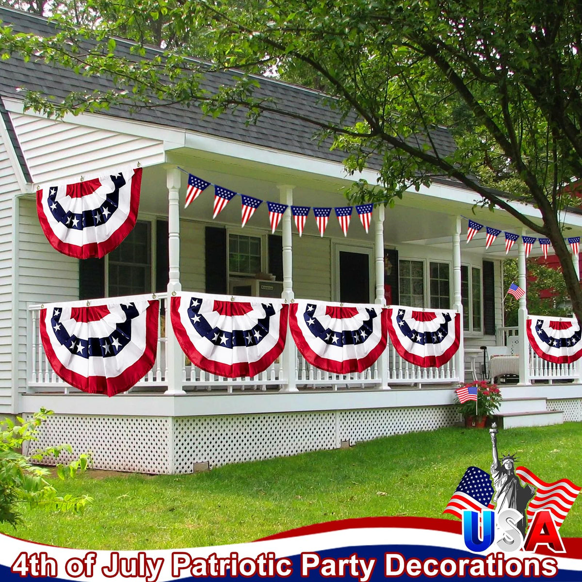 Turnmeon Semiquincentennial bunting adds a classic look to anniversary celebrations.