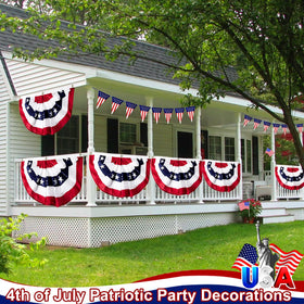 Turnmeon Semiquincentennial bunting adds a classic look to anniversary celebrations.