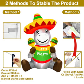 TURNMEON waterproof polyester fabric withstands weather for seasonal Fiesta decor.