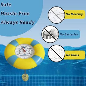 TurnOnLove thermometer with stainless steel probe for durable water readings.