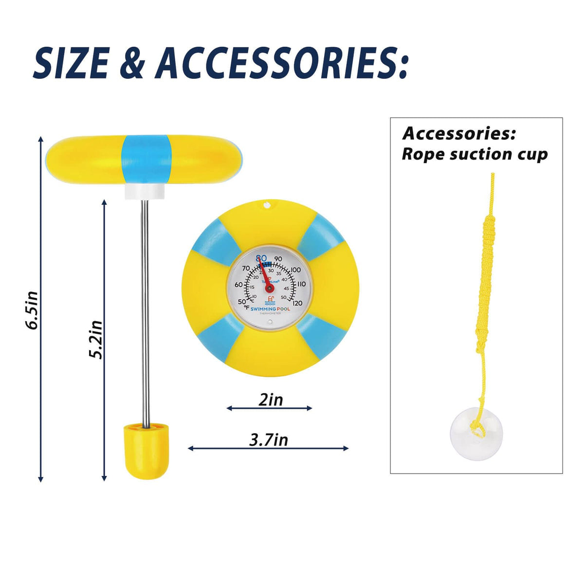 TurnOnLove versatile rope hang or suction mount for pools.