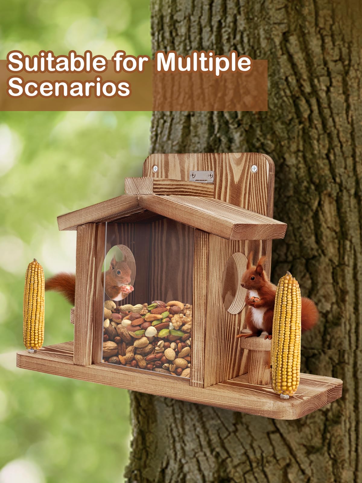 Turosur Feeder in garden setting shows versatile outdoor use from spring onward.