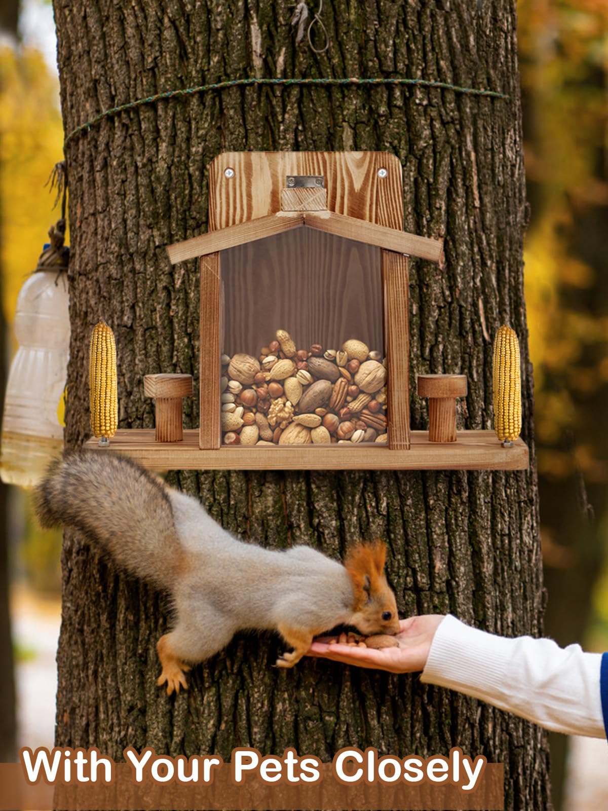 Turosur Feeder side-entry holes enable quick access and playful behavior.