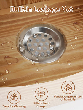 Turosur Squirrel Feeder transparent acrylic panel provides clear food view for curious visitors.
