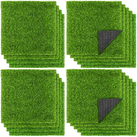 TURSTIN artificial grass mat 12x12 close-up texture for lifelike greenery in DIY projects.