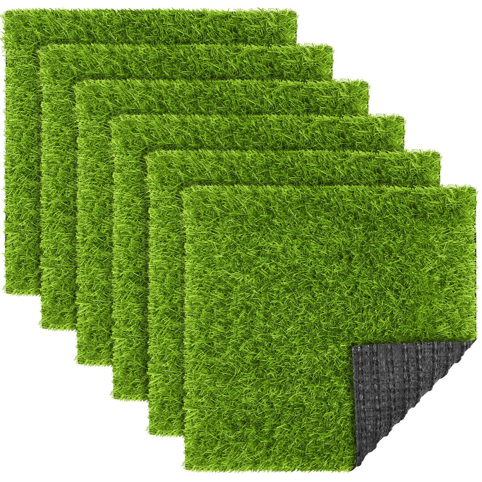 TURSTIN artificial grass tile close-up showing soft blades for indoor and outdoor decor