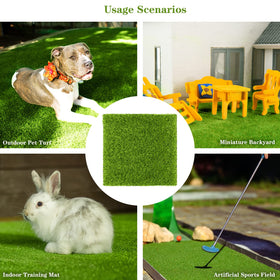 TURSTIN grass tile garden decor used in a small backyard design
