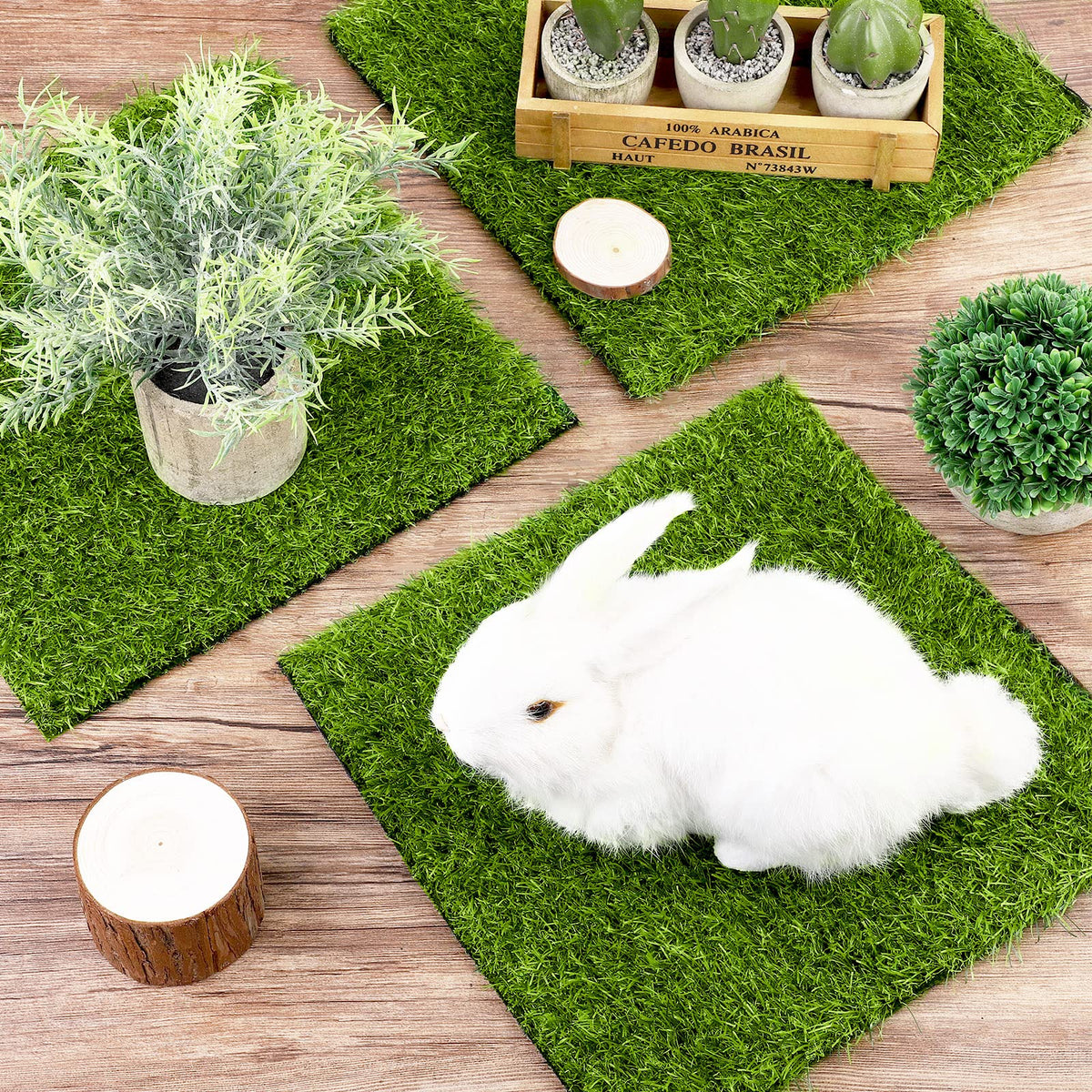 TURSTIN indoor wall grass tile used as a decorative accent