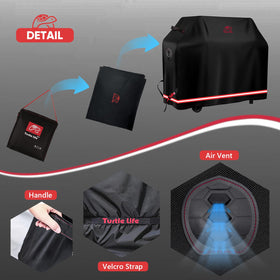 Turtle Life ventilation holes design helps keep grill dry