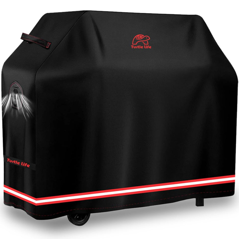 Turtle Life BBQ Grill Cover 54in front view, all-weather protection for your grill
