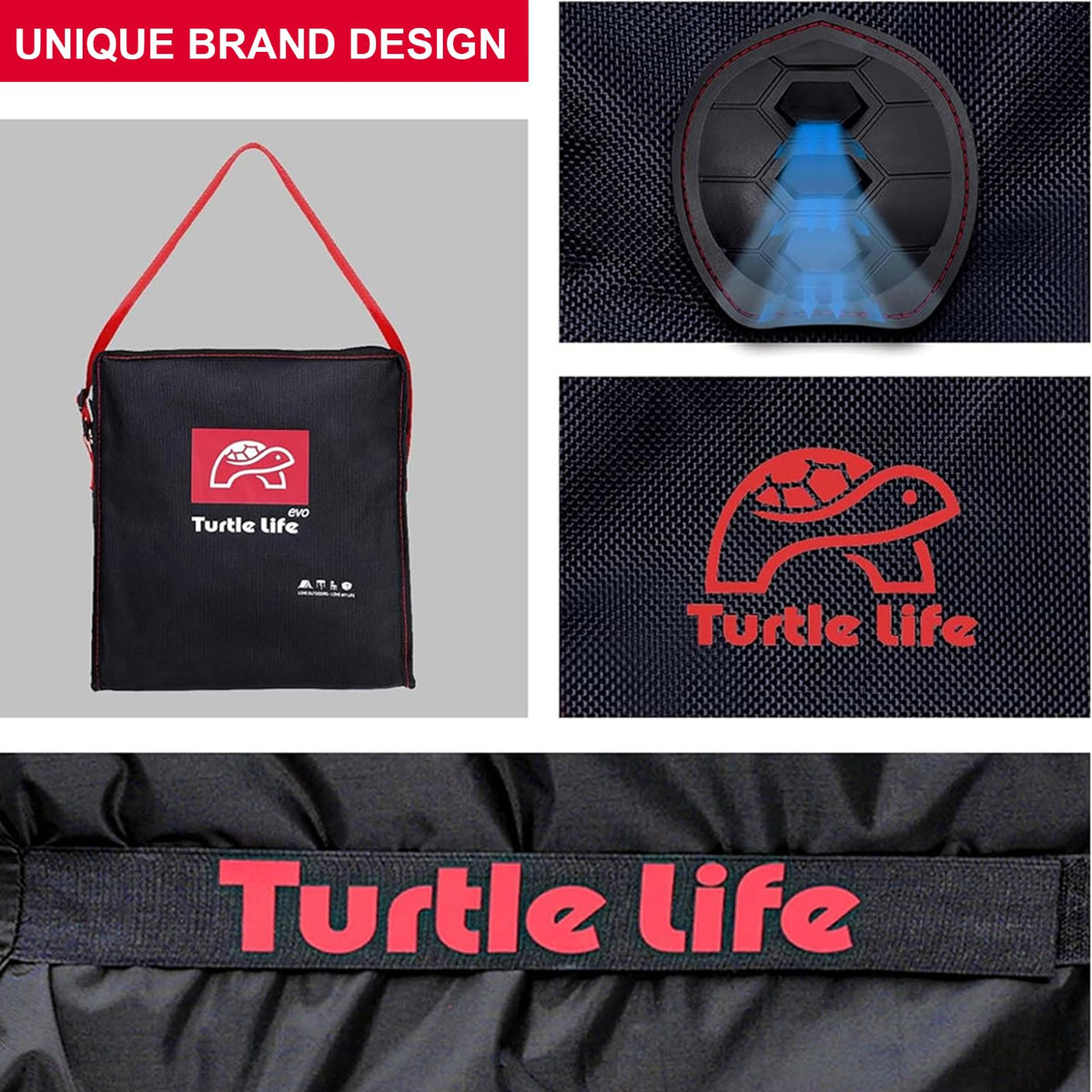 Turtle Life BBQ Grill Cover close-up of waterproof Oxford fabric repelling water