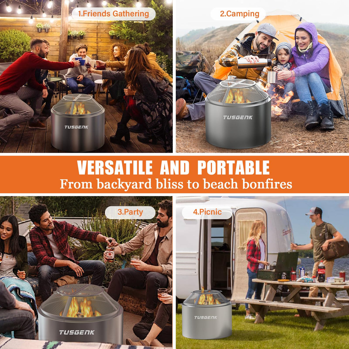TUSGENK protector supports family marshmallow roasts and relaxed outdoor evenings