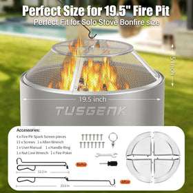 TUSGENK safety shield protects yard and deck from embers
