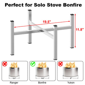 Tusivo firepit stand assembly tools included for quick setup and easy storage.