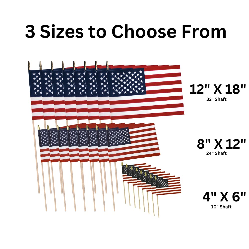 TUTARE 50 4x6 cotton US flag provides durable indoor adornment.