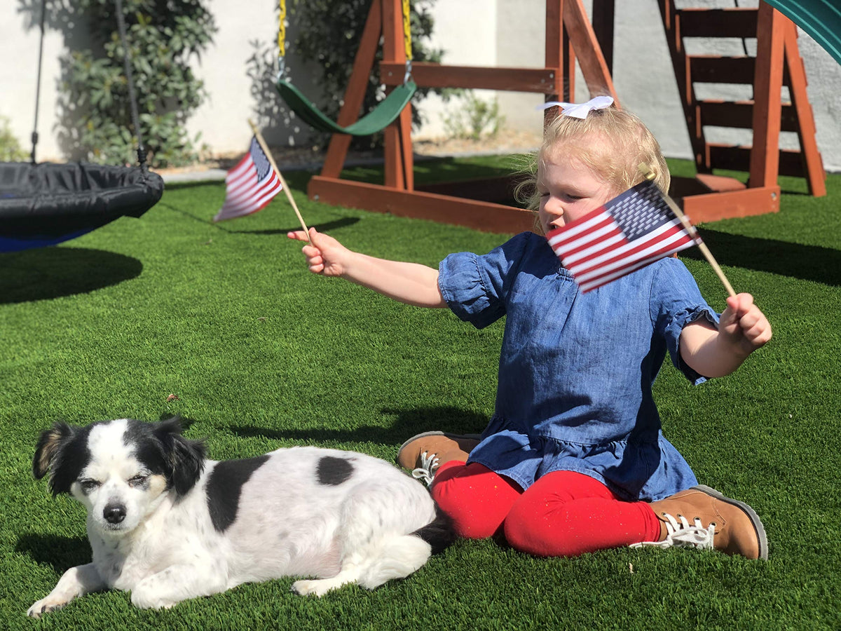 TUTARE 50 weather-resistant flag sticks for outdoor displays.