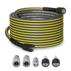 TUTULUCK 50FT hose coiled, kink-resistant inner liner for smooth operation.