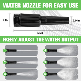 TVKB 10-function nozzle provides versatile watering patterns for tasks.