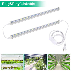 TVTUTPWY T5 Grow Lights energy-efficient 20W with bright output.