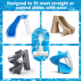 Tvwen installation guide helps quick setup on most straight or curved slides.
