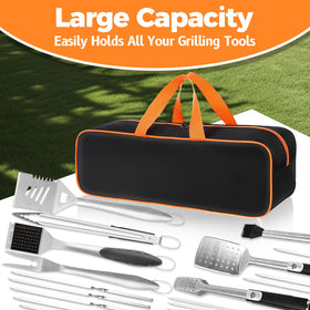 TWAKAP grill tool storage bag in use camping shows portable organization