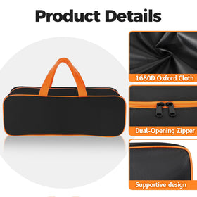 TWAKAP grill tool storage bag reinforced base supports up to 33 pounds