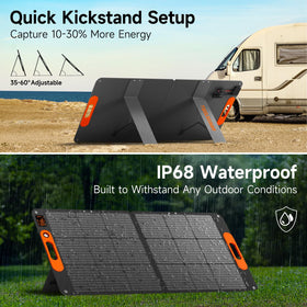 TWELSEAVAN adjustable kickstands optimizing sun angle for charging.