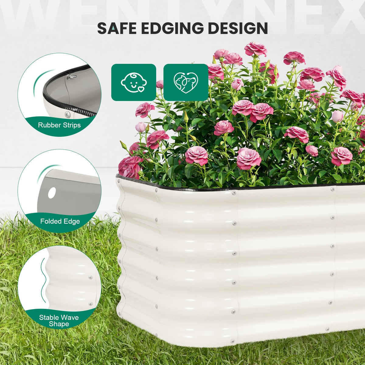 TwentyNext open-bottom design improves drainage for plant health